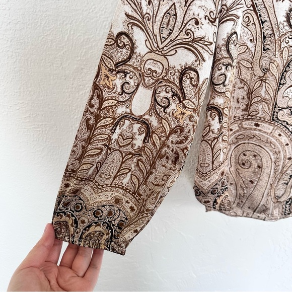 Chico's Paisley Print Blouse - Picture 3 of 7